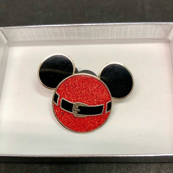 Disney Mickey Ears Santa Pin 2011 - Picture 1 of 13